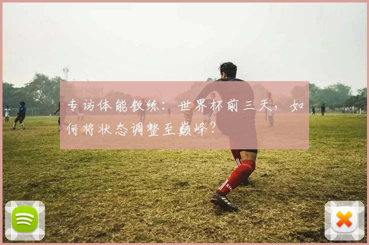 专访体能教练:世界杯前三天,如何将状态调整至巅峰?
