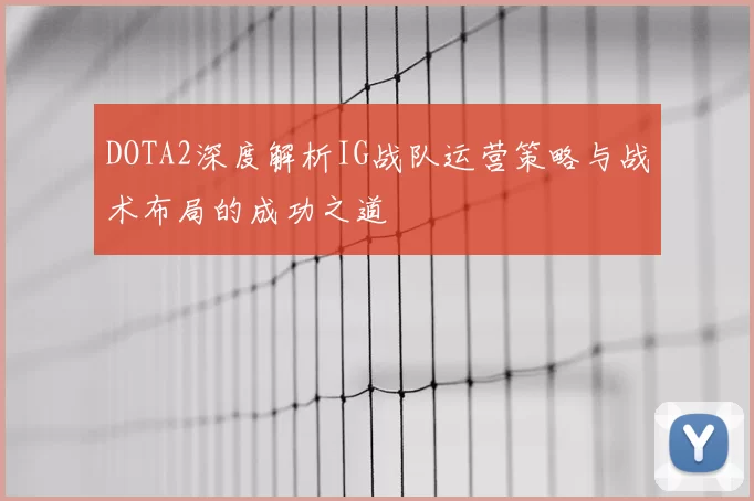 DOTA2深度解析IG战队运营策略与战术布局的成功之道